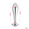 Metal Drop Anal Plug For Women Stainless Steel Three Sizes Jewel Base Butt Plug G-point Massage Adult Sex Toys Male/Famale Gay
