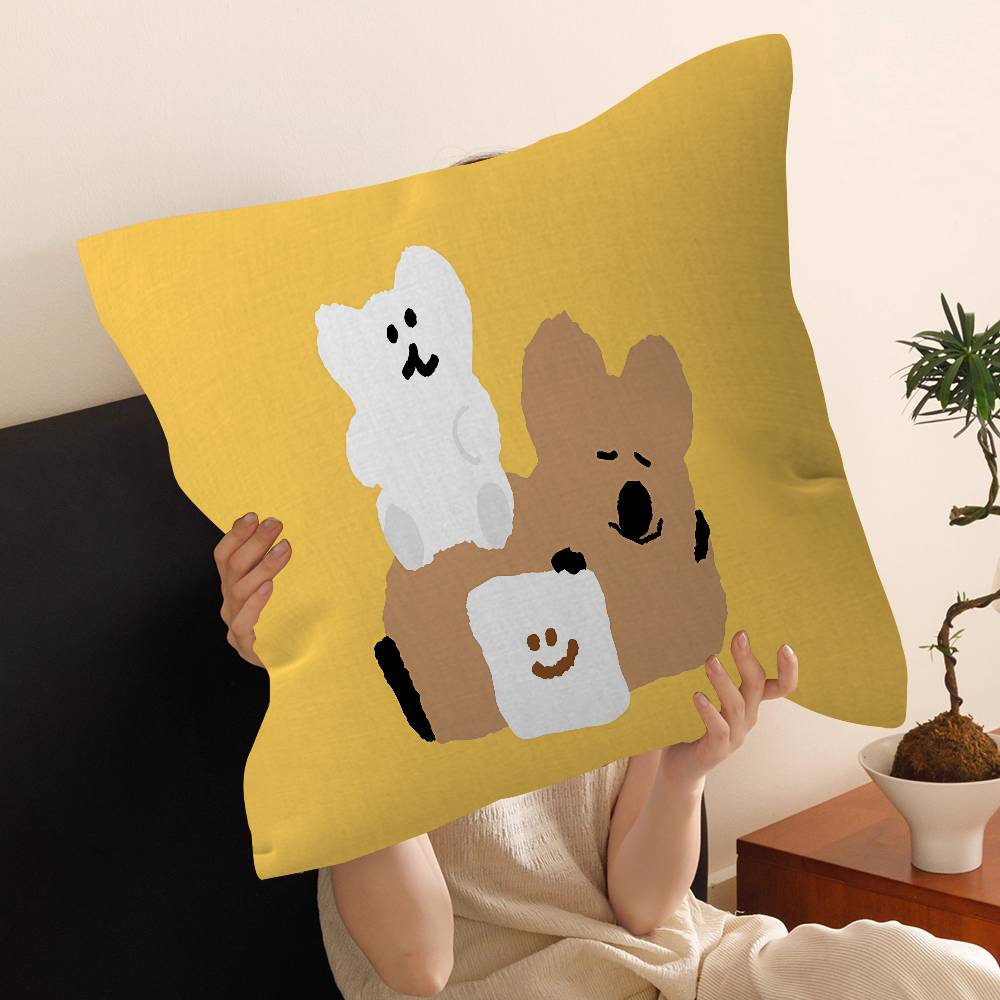 Корея D-Dino_taengs Персонализированная наволочка Детская спальня Декор для дикой вечеринки Наволочка для ребенка День рождения Душ Подарок 30cmx30cm