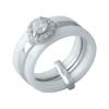 Silberring mit Keramik (1150566) 6,7 gr. 925 Proben