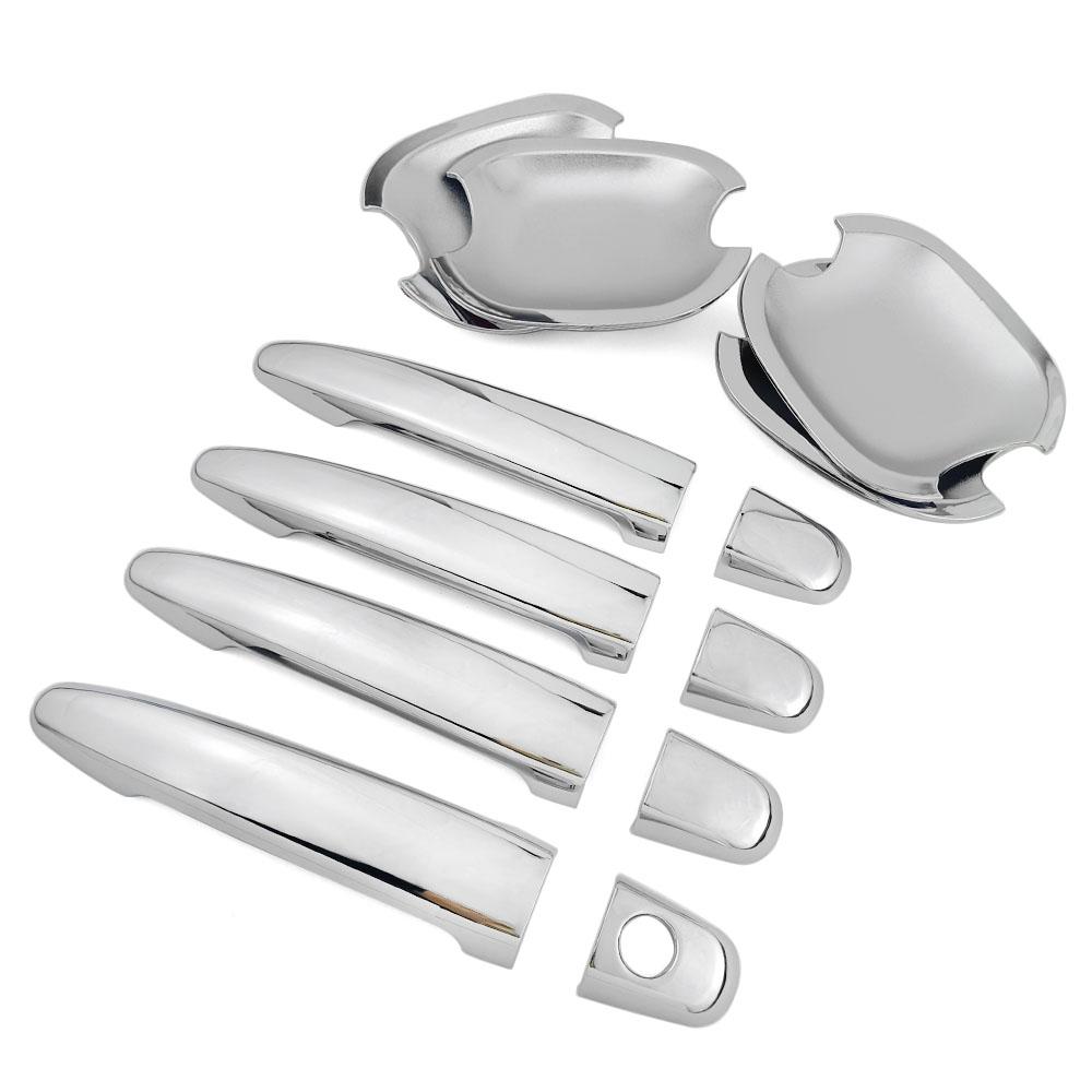 For Toyota Sienna 2004-2010 ABS Car Styling Chrome Side Door Handle Cover Trim & Door Bowl Cover 2005 2006 2007 2008 2009