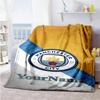 Manchester City Personalized Name Blanket Lightweight Personalized Blanket Soft & Cozy for Home Decor Couch Living Room Livingroom All-Season Use
