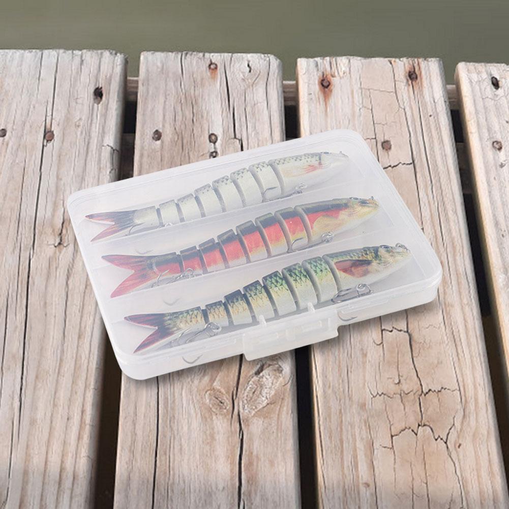 3Pcs Sinking Wobblers Fishing Lures Multi Jointed Swimbait Artificial Bait 135mm/20g Crankbait for Pike Bass Trout
