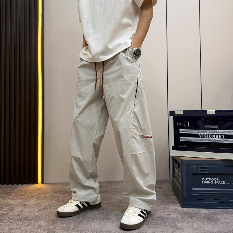 Popular straight sweatpants men's trousers sports casual pants popular summer new thin scimitar quick drying