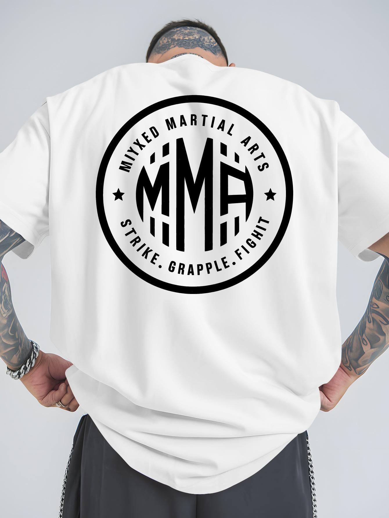 

Men s MMA Strike Grapple Fight T Shirt Cotton Tee Women Spring Summer Oversize Top Loose Vintage Harajuku Hip Hop Funny Novelty S разноцветный