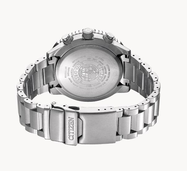 Citizen Promaster Sky Direct Silver CB5000-50L Eco-Drive Radio-Controlled Watch, Flight, Men's,