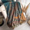 Qinghai Xizang To Yunnan Travel Scarf Imitation Cashmere Shawl Scarf Women'S Fringed Air Conditioner Versatile Scarf