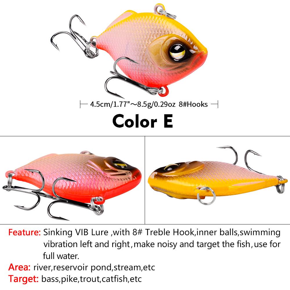 VIB Sunfish Lure 4.5cm/8.5g Sinking Bionic Hard Bait for Freshwater Fishing (Model: DW1044)