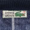 CHEMISE LACOSTE 70s 80s Vintage Made in France Striped Pattern Long sleeve V neck sweater Men's Used