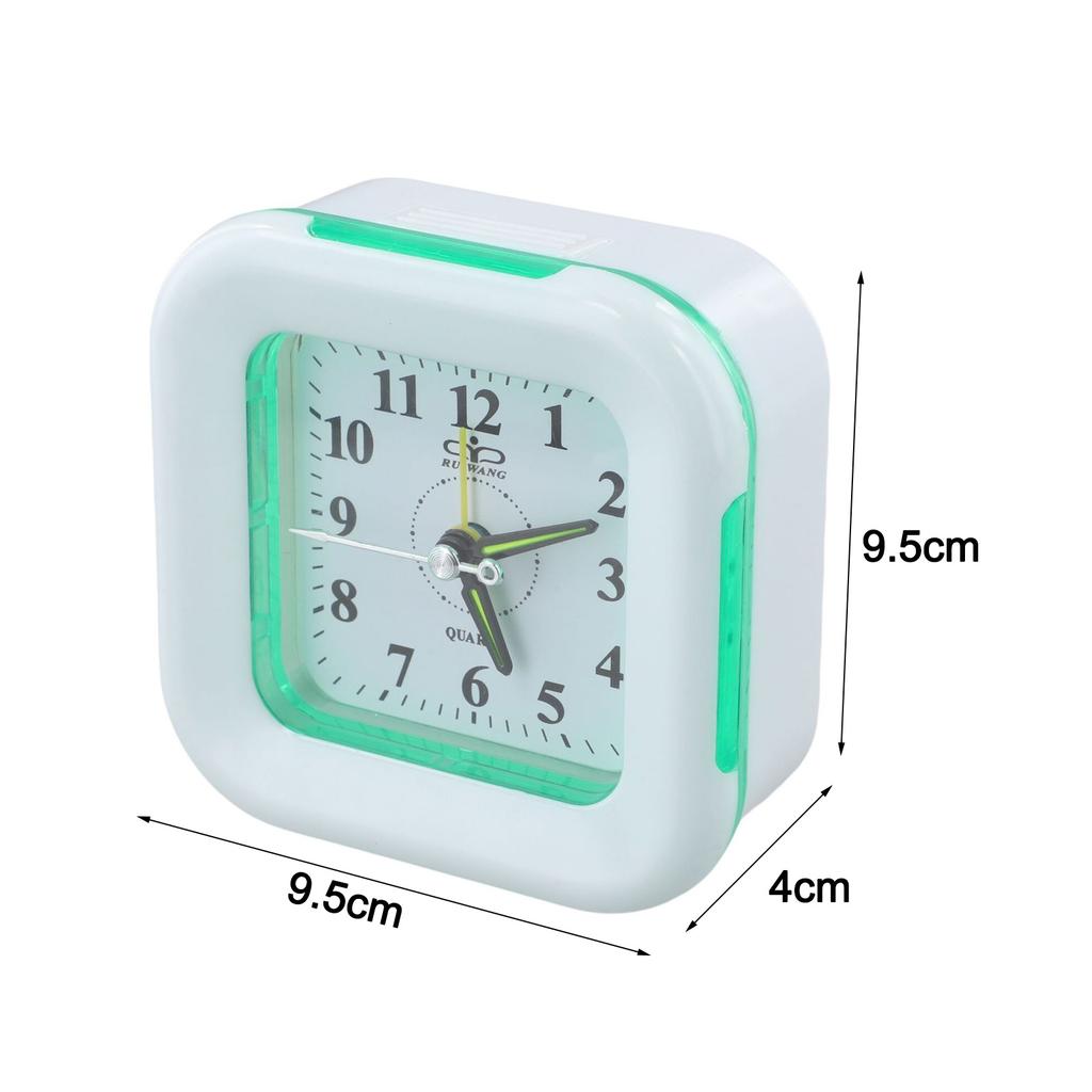 1 Pcs Brand New High Quality Bedroom Home Decorations Kitchen Clock Radios Alarm Clock Clock 9.5*9.5*4cm Green