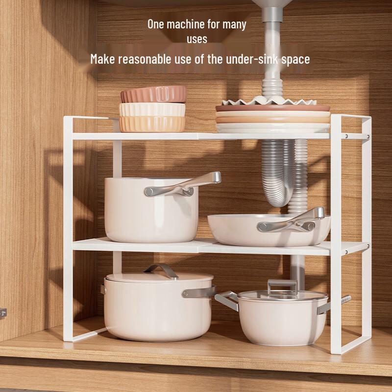 Adjustable Carbon Steel Kitchen Storage Rack