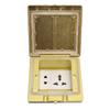 Concealed Floor Socket Brass Space Saving Flame Retardant Heat Resistant Universal Socket 250V