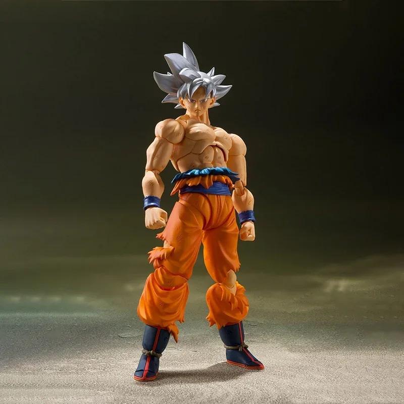 Anime Dragon Ball SHF Super Son Goku Ultra Instinct Joint Movable Action Figures Cartoon Model Kit Ornament Toys Birthday Gifts
