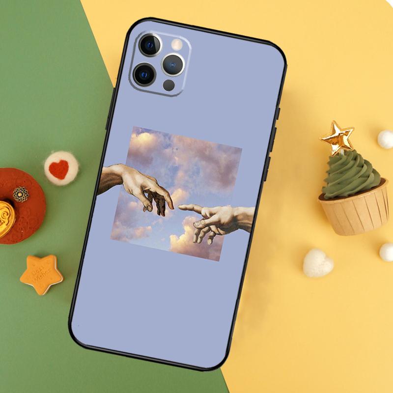 Michelangelo Art Phone Case For iPhone 17 Pro Max 17Air 16E 15 14 13 12 11 16 Pro Max Mini Shockproof Cover