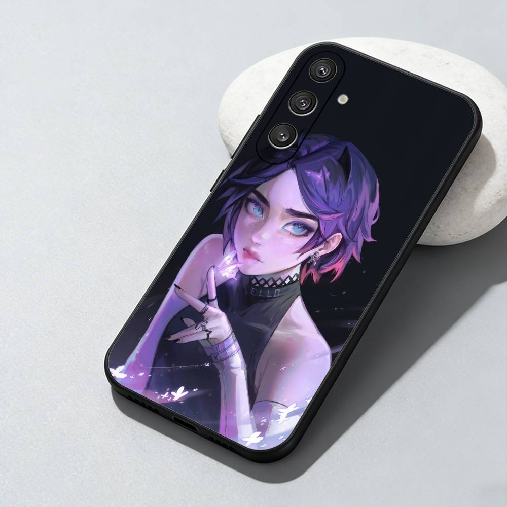 Game C-CLOV-ES V-ValorantES Phone Case For Samsung Galaxy A73,A72,A71,A70,A52,A51 Others Soft Black Cover