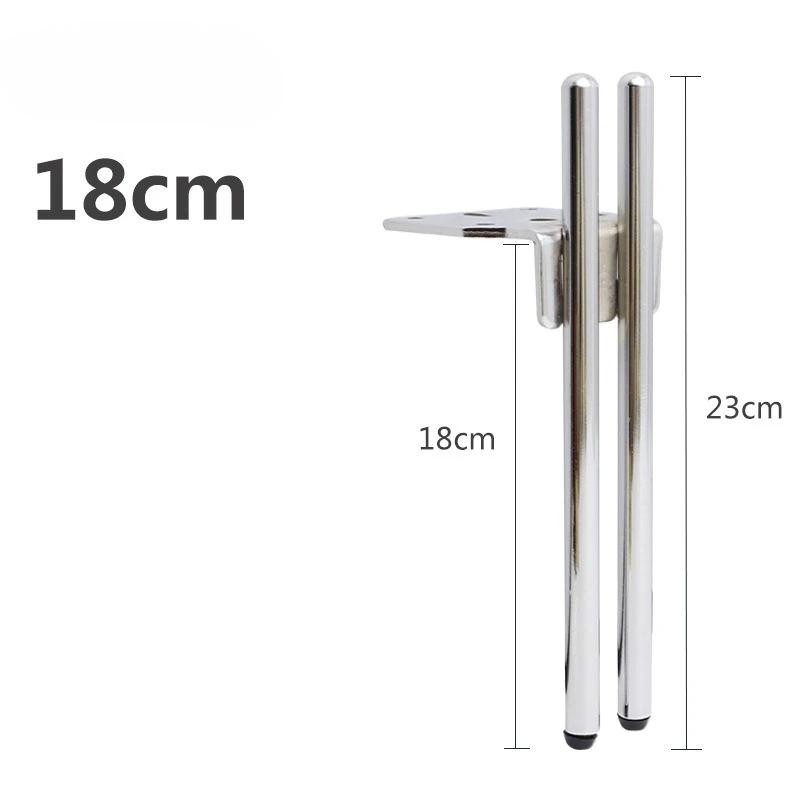4pcs 13/15/18cm Metal Adjustable Furniture Legs Sofa TV Cabinet Feet Bathroom Cabinet Bed Support Leg Home Replacement Hardware