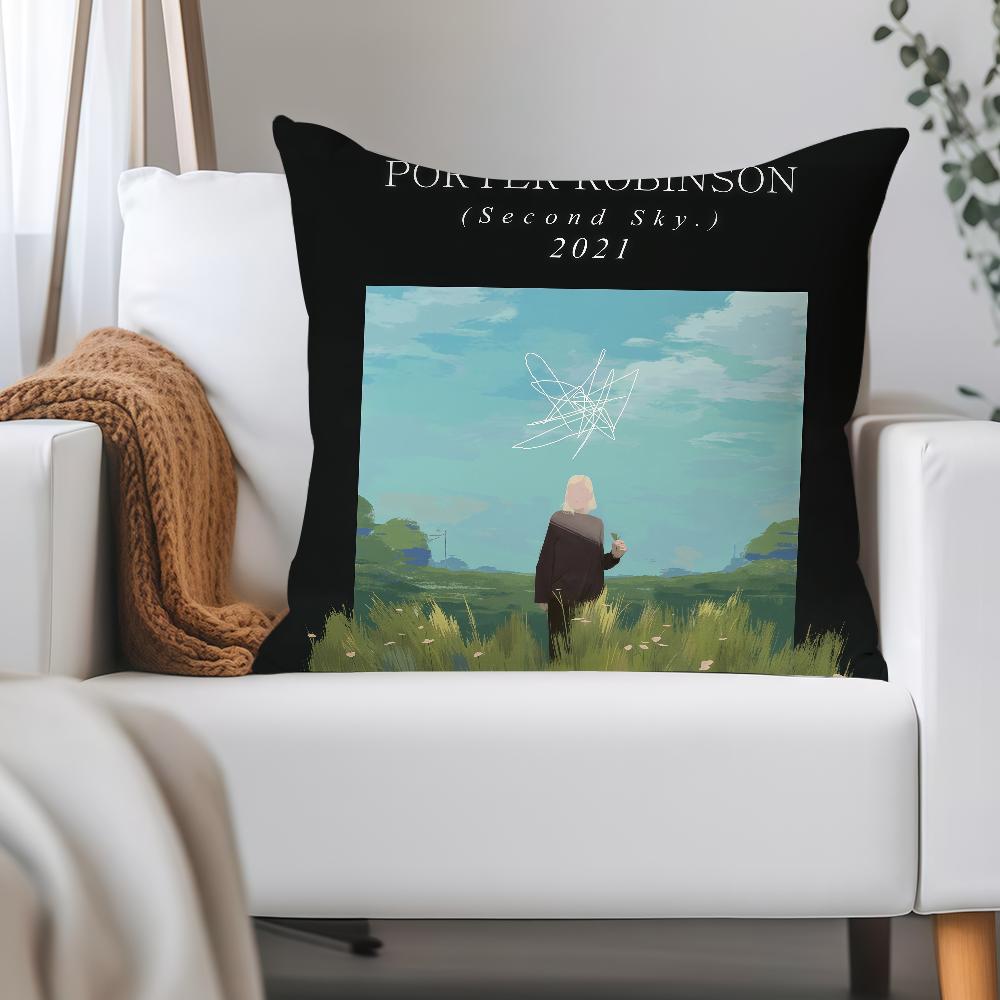 Singer Porter R-robinson Pillow Case Applicable Space For Guest Rooms Interiors Cars Office House Decoration 12x12Inch