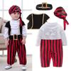 Disfraz de Capitán Pirata Umorden para Bebé Niño Pequeño Halloween Navidad Fiesta de Cumpleaños Cosplay Disfraz de Fantasía