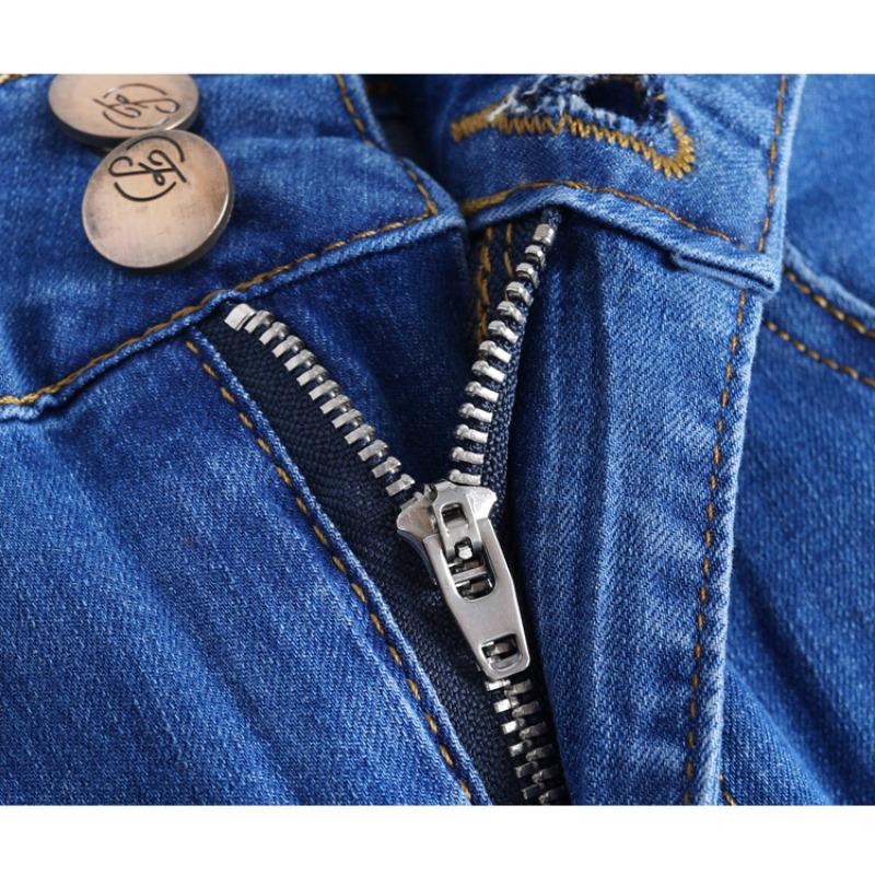 Summer Thin Nine-point Jeans Stretch Slim Slim Slim Eight Flared Pants