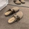 Retro style lazy bag head slippers women wear spring new soft-soled lazy half-drag versatile shoes