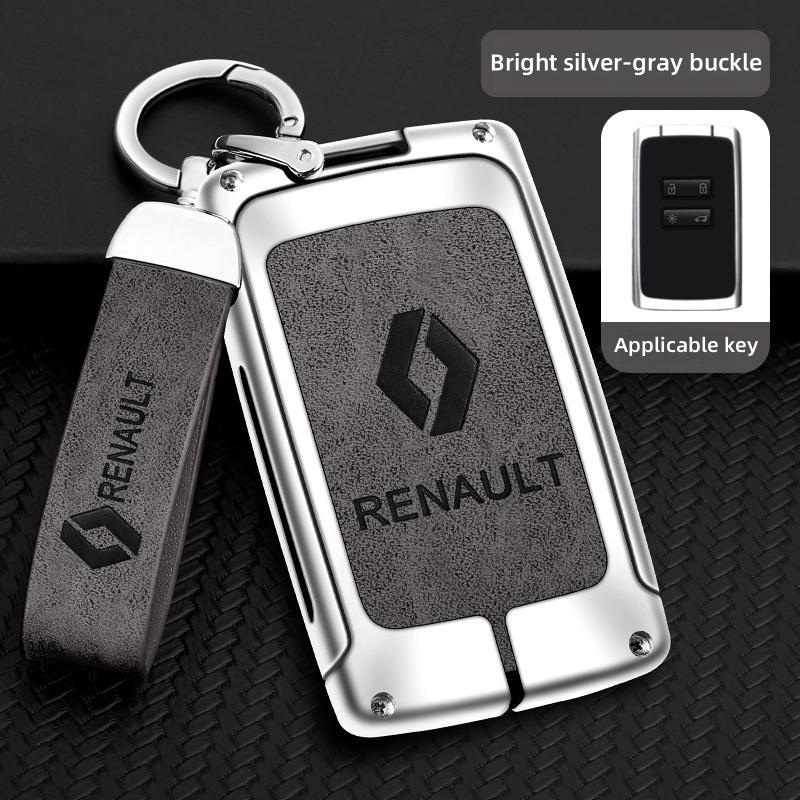 For Renault 2026 New Hub Caps Zinc Alloy Car Key Case Cover Shell For Renault Koleos Captur Kadjar Megane Clio Talisman Scenic A