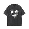 European Sizes Men's T-Shirt with Unique Joyful Face Print – Casual Summer Tee, Perfect Holiday Gift, Round Neck