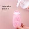 2 in 1 Shower Brush Bottle 100ml Toiletry Containers Portable Travel Refillable Bottles