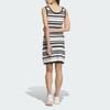 Adidas Originals Knit Dress With Striped Logo Embroidery Women Dress Black JI7046