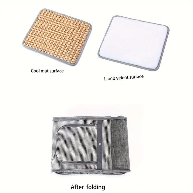 Haustierbedarf Mesh Atmungsaktiver Doppelschulter-Hunderucksack Outdoor-Reise-Katzentasche Haustier-Sommerrucksack