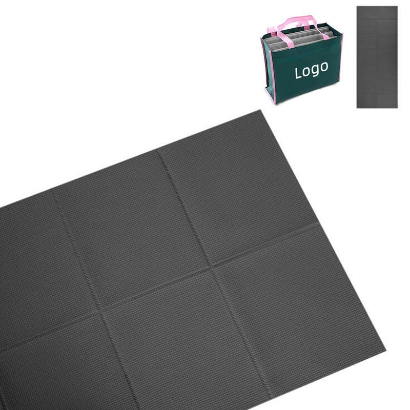Easy Carry Folding Anti Slip PVC Exercise Travel Fitness Portable Yoga Mat