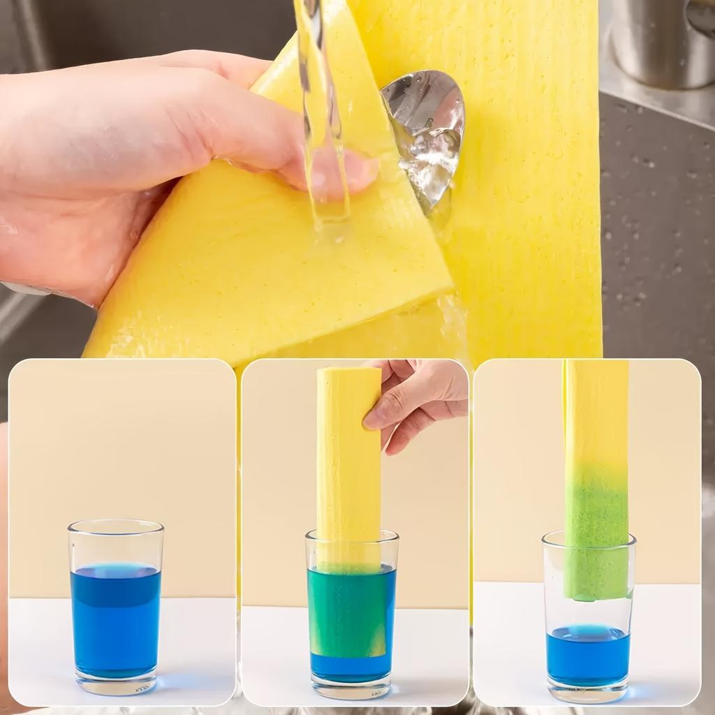 6pcs Heavy-Duty Cleaning Cloths-Super Absorbent Quick-Dry Kitchen, Bathroom, Car, Multi-Purpose Cleaning Rags-Home Organization
