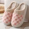 Winter wear non-slip fluffy slippers cotton mop thickened warm indoor cotton slippers