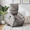 VidaXL Electric Massage Recliner Armchair Taupe Fabric 3204868