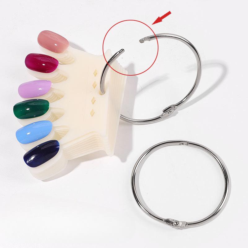 Nail Art Color Card Transparent Natural Color Plate Color Practice Nail Piece, Fake Nail, Display Nail Piece Nail Mold Crown Color Card