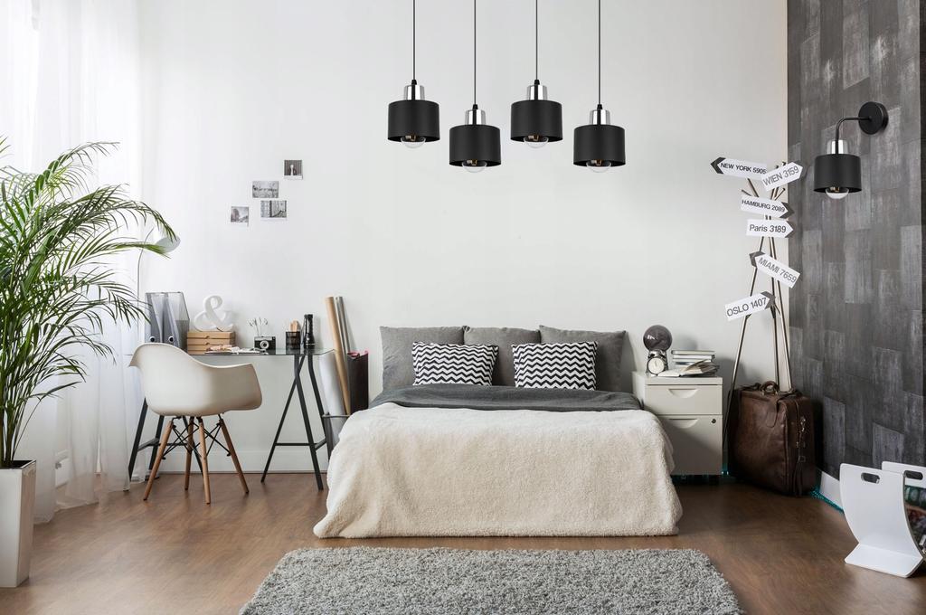 Wall Lamp, Square Lamp, Ceiling Lamp, Black Led Lamp