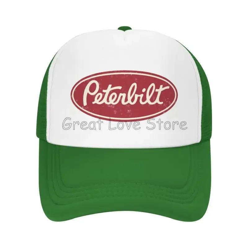 Peterbilt Truck Racing Men Mesh Baseball Caps Unisex Hip Hop Adjustable Snapback Hat Women Summer Casual Sun Hats