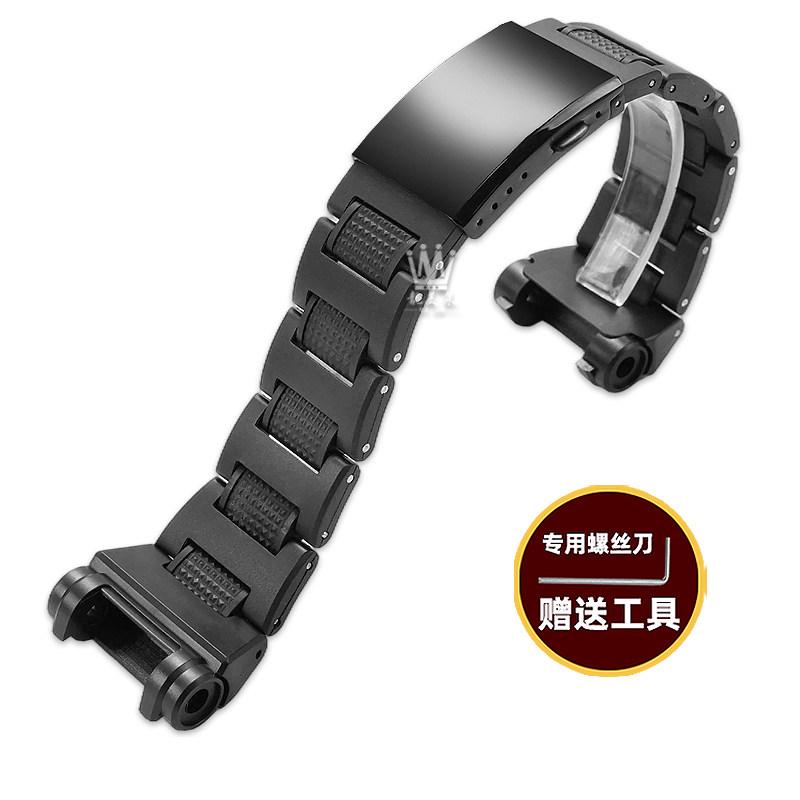 

GPW 1000 bracelet Lightweight modification | For Casio G-SHOCK 5410 GPW 1000 gpw1000 Plastic Steel watch Strap band Accessories GPW-1000 series чорний