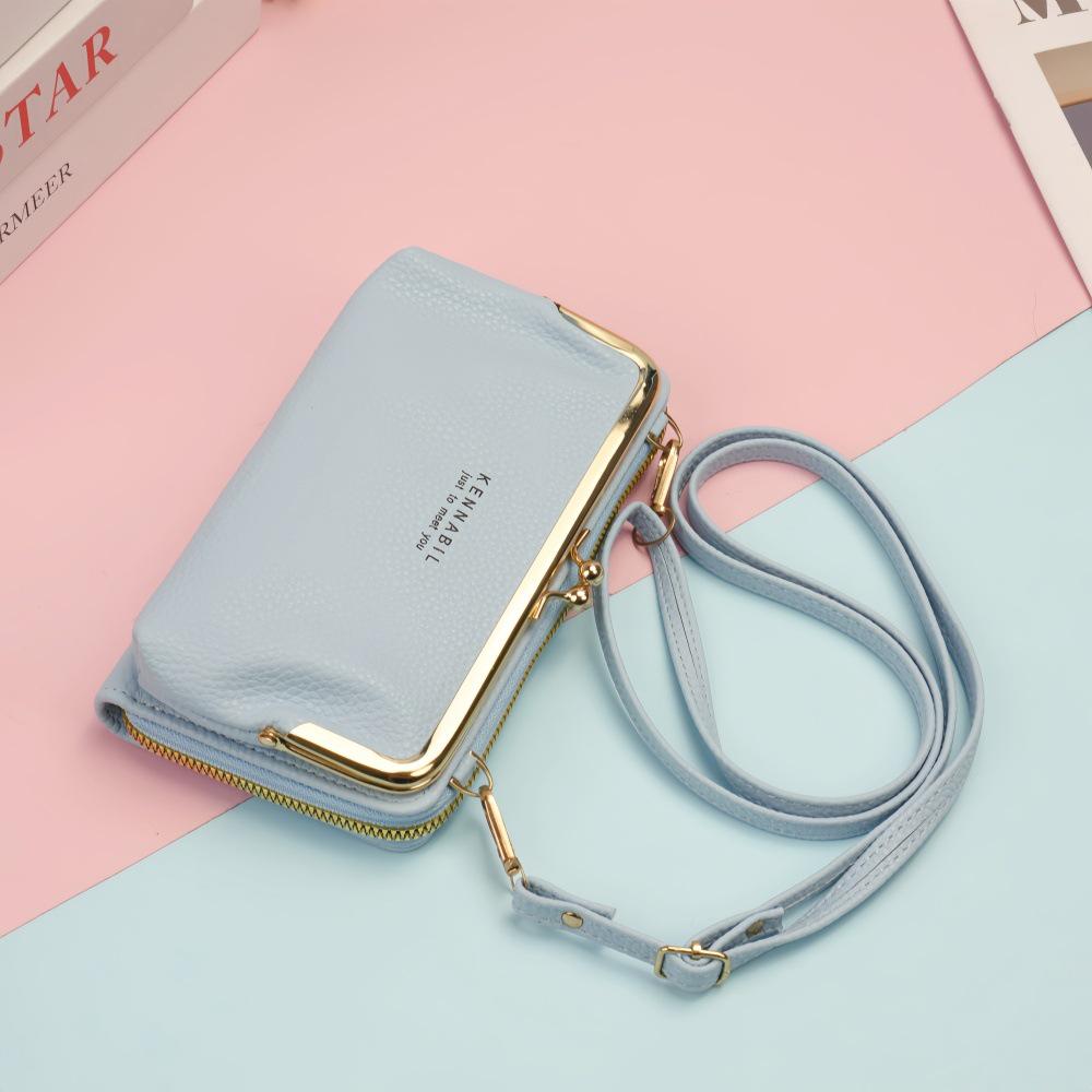 

Fashionable Large Capacity Crossbody Phone Bag & Women s Wallet - Horizontal Coin Purse & Small Clutch Handbag 2026 світло-синій колір