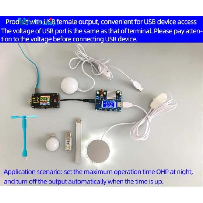 DC-DC Boost/Buck Converter Power Supply DC 5.0V-30V To DC 0.6V-30V 0-4.0A CC CV Adjustable Solar Charging Board LCD Display