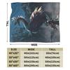 Monster Hunter Wilds Flannel Blanket Winter  Soft Durable Throw Blanket for Couch Chair Fashion Bedspread Sofa Bed Cover
