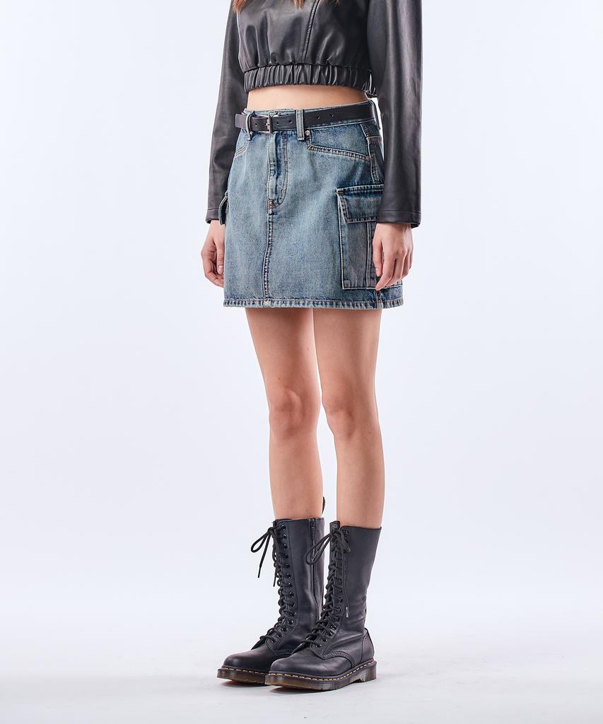 Pillogeulaem Ami Denim Cargo Skirt