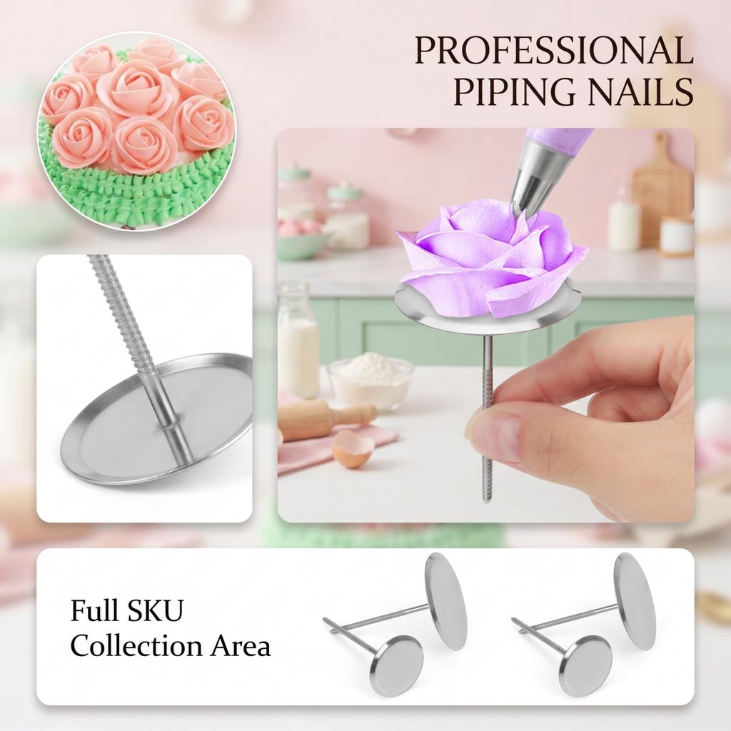 Stainless Icing Flower Nail for