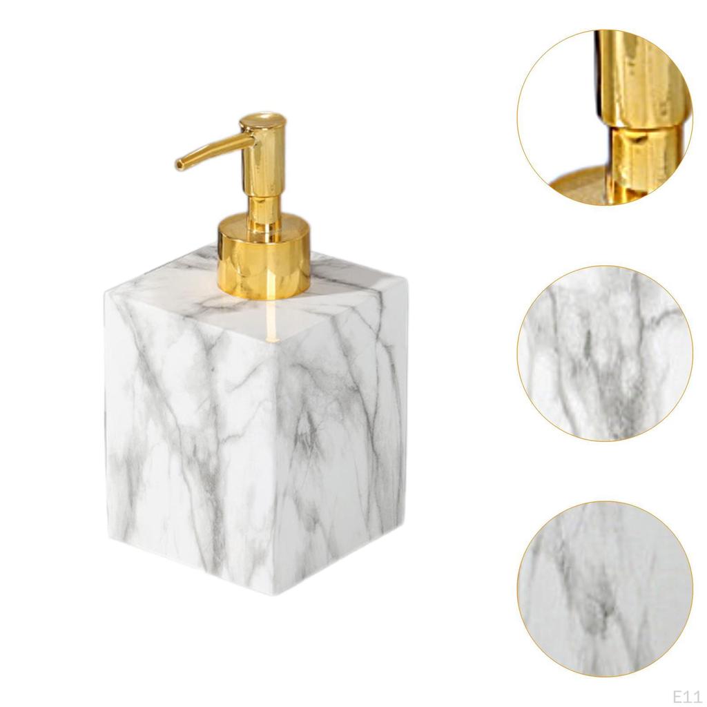 400 ml såpedispenser med marmordesign for benkeplatebruk
