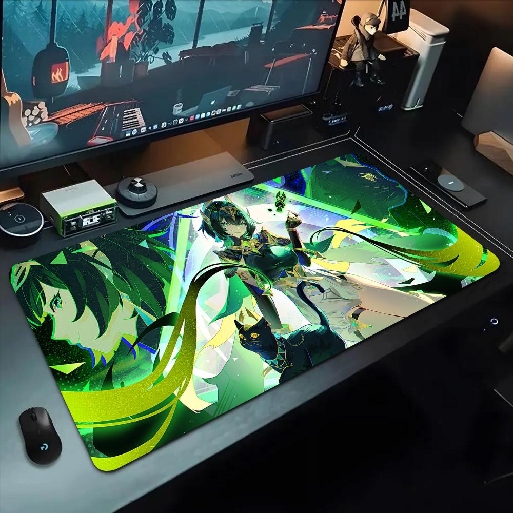 nefer genshin Mouse Pad 500X1000 mm Large Gaming Mousepad Gamer XL Rubber Otaku Keyboard Pad Laptop Desk Mat