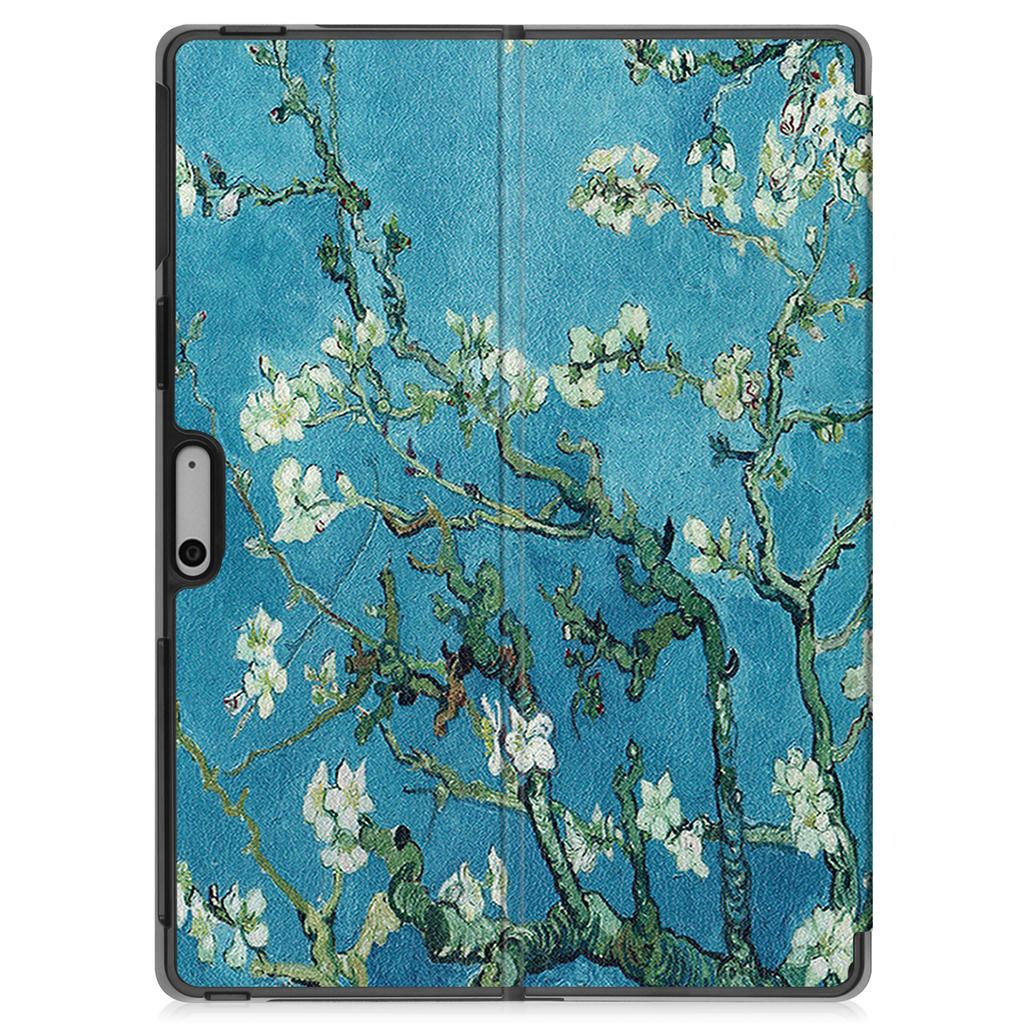 Für Microsoft Surface Pro 10/Pro 11 Hülle PU-Leder Musterdruck Ständer Folio Tablet-Hülle