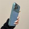 The new model is suitable for iPhone17promax denim mobile phone case, large window Apple 16 airbag 15 protective case 14.