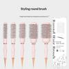 Barber Professional Round Blow Dry Brush, Professional Aluminum Tube Curly Hair  Cylinder Comb For Curly Hair Styling