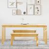3 Piece Dining Set PANAMA Solid Pine Wood