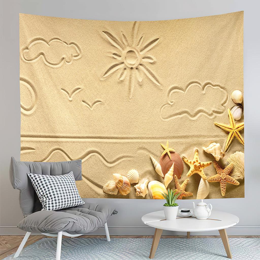 Summer Theme Tapestry Swimming Ring Tapestry Surfboard Ice Cream Tapestry Home Living Room Dorm Bedroom Decoration Tapestries