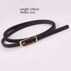 New Multi-color Decorative Dress Sweater Thin Belt Women's Versatile Pin Buckle Belt