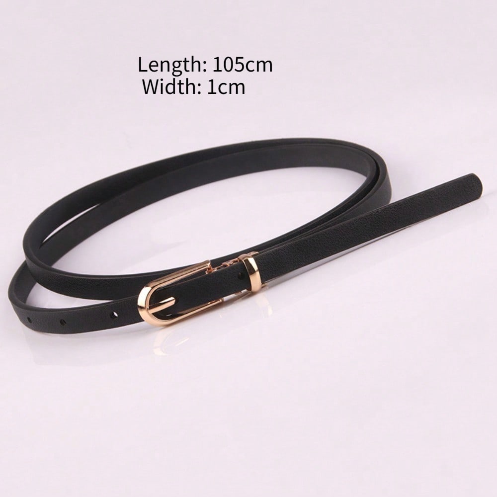 New Multi-color Decorative Dress Sweater Thin Belt Women's Versatile Pin Buckle Belt
